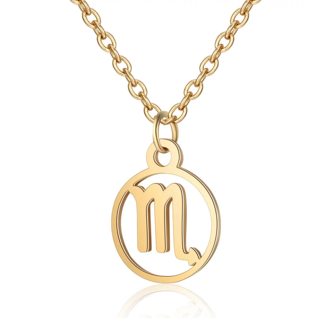 3/$24 Scorpio Zodiac Symbol Charm Necklace